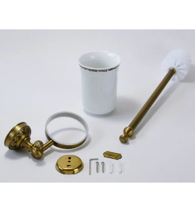 Giá để chổi cọ Toilet bằng đồng Kanly GCH09 