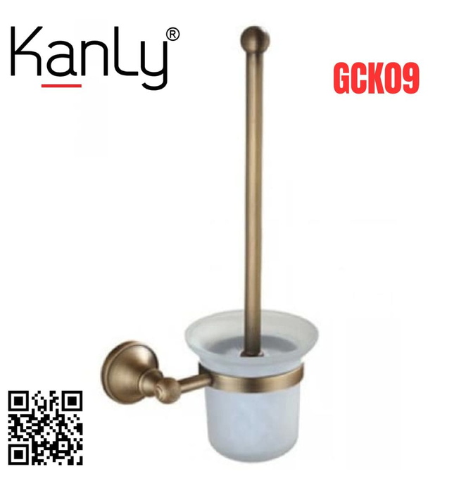 Giá để chổi cọ Toilet bằng đồng Kanly GCK09 