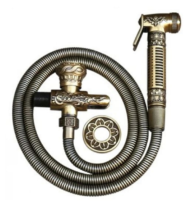 Vòi xịt Toilet bằng đồng cổ điển Kanly GCK23 