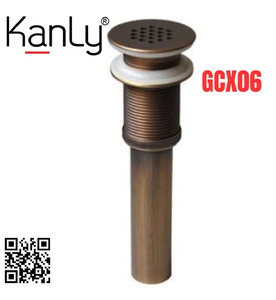 Đầu xả Lavabo bằng đồng Kanly GCX06