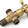 Van T chia nước bằng đồng Kanly GCV12 