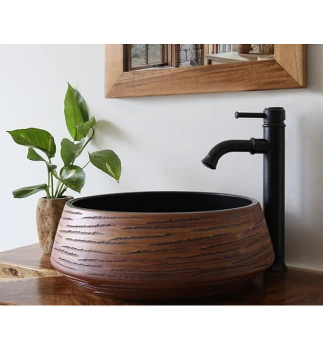 Vòi lavabo nóng lạnh màu đen Kanly GCA20B 