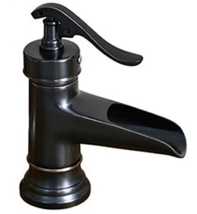 Vòi lavabo nóng lạnh màu đen Kanly GCV04B 