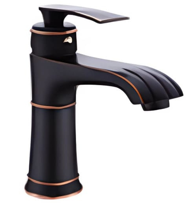 Vòi lavabo nóng lạnh màu đen Kanly GCV41B 