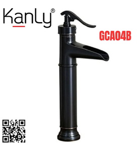 Vòi lavabo nóng lạnh màu đen Kanly GCA04B 