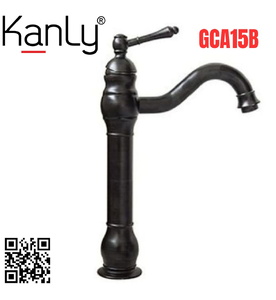 Vòi lavabo nóng lạnh màu đen Kanly GCA15B 
