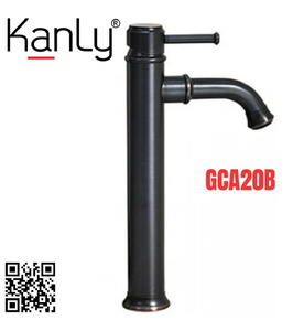 Vòi lavabo nóng lạnh màu đen Kanly GCA20B 