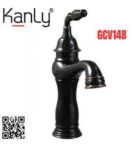 Vòi lavabo nóng lạnh màu đen Kanly GCV14B 
