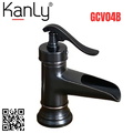 Vòi lavabo nóng lạnh màu đen Kanly GCV04B 