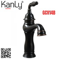 Vòi lavabo nóng lạnh màu đen Kanly GCV14B 