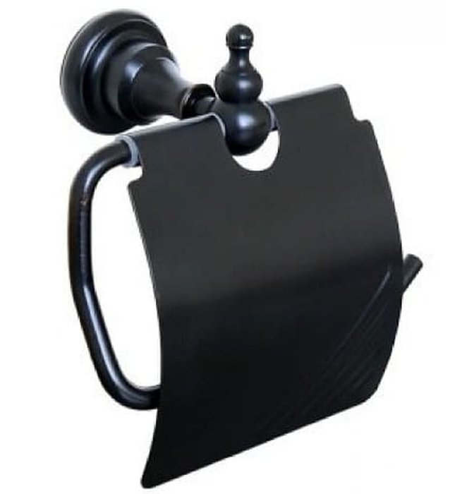 Móc giấy vệ sinh bằng đồng màu đen Kanly GCK03B 