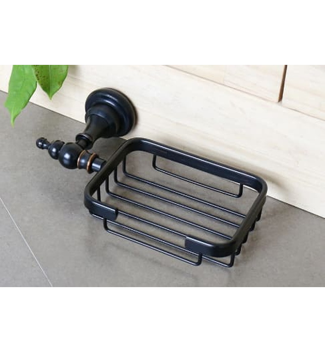 Giá đựng xà phòng bằng đồng màu đen Kanly GCK05B 