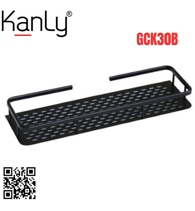 Kệ để đồ bằng đồng màu đen Kanly GCK30B