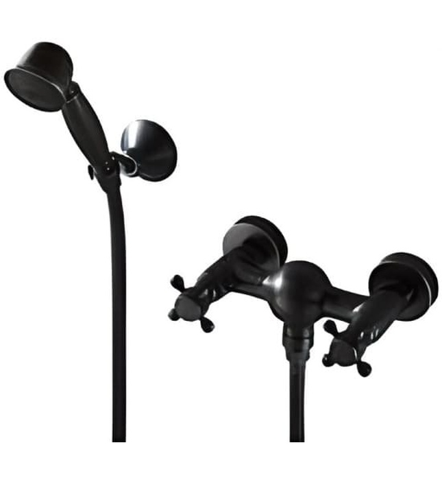 Sen tắm nóng lạnh bằng đồng màu đen Kanly GCS17B 