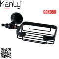 Giá đựng xà phòng bằng đồng màu đen Kanly GCK05B 
