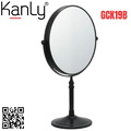 Gương 2 mặt mini để bàn màu đen Kanly GCK19B