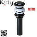 Đầu xả Nhấn Lavabo bằng đồng màu đen Kanly GCX01B