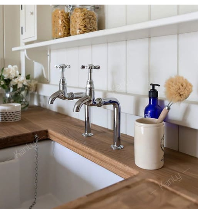 Vòi nước lạnh bằng đồng gắn tường mạ chrome Kanly CHT01N 