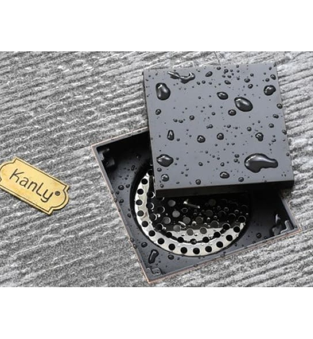 Phễu thoát sàn bằng đồng Kanly GCP10B 