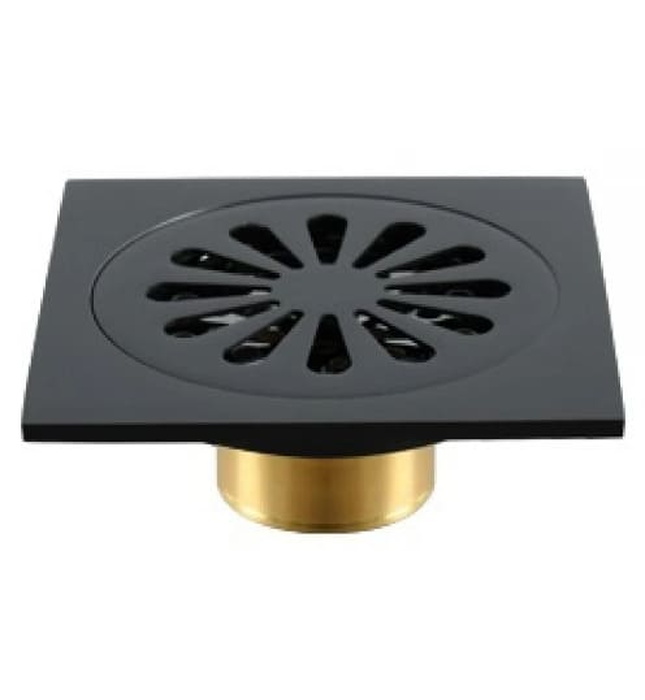 Phễu thoát sàn bằng đồng màu đen Kanly GCP13B 