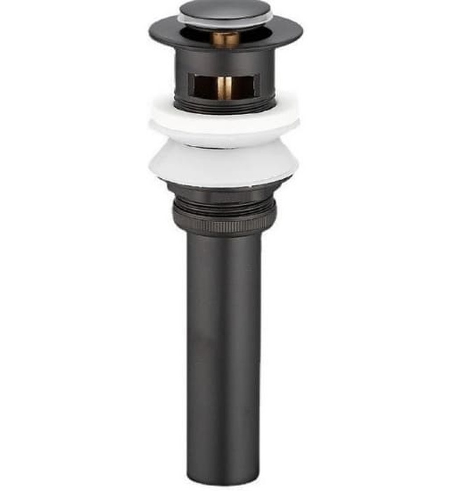 Đầu xả Nhấn Lavabo bằng đồng màu đen Kanly GCX02B