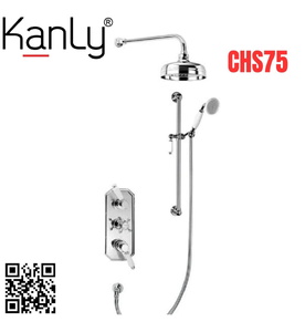 Sen tắm âm tường nóng lạnh bằng đồng Kanly CHS75 