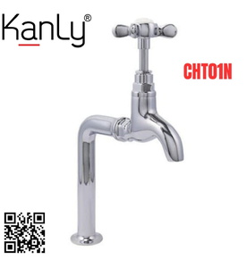 Vòi nước lạnh bằng đồng gắn tường mạ chrome Kanly CHT01N 