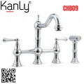 Vòi chậu lavabo nóng lạnh âm bàn mạ chrome Kanly CHB09 