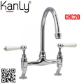 Vòi rửa bát nóng lạnh bằng đồng mạ chrome Kanly CHC20 