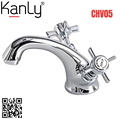 Vòi chậu lavabo nóng lạnh mạ chrome Kanly CHV05 