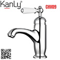 Vòi chậu lavabo lnóng lạnh mạ chrome Kanly CHV09