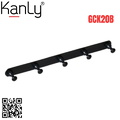 Móc treo áo bằng đồng 5 vấu màu đen Kanly GCK20B 