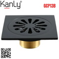 Phễu thoát sàn bằng đồng màu đen Kanly GCP13B 