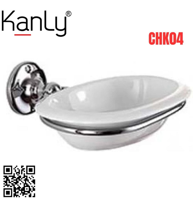 Giá đựng xà phòng đồng mạ chrome Kanly CHK04