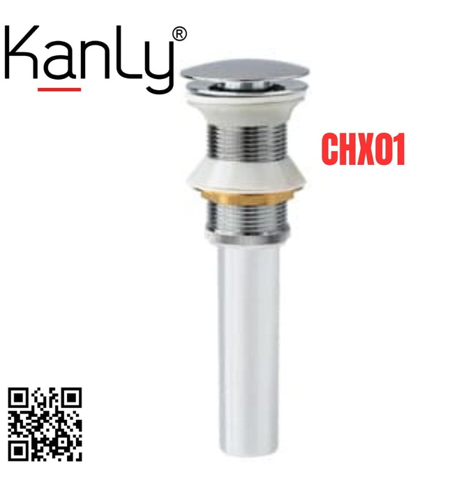 Đầu xả Nhấn Lavabo bằng đồng Kanly CHX01