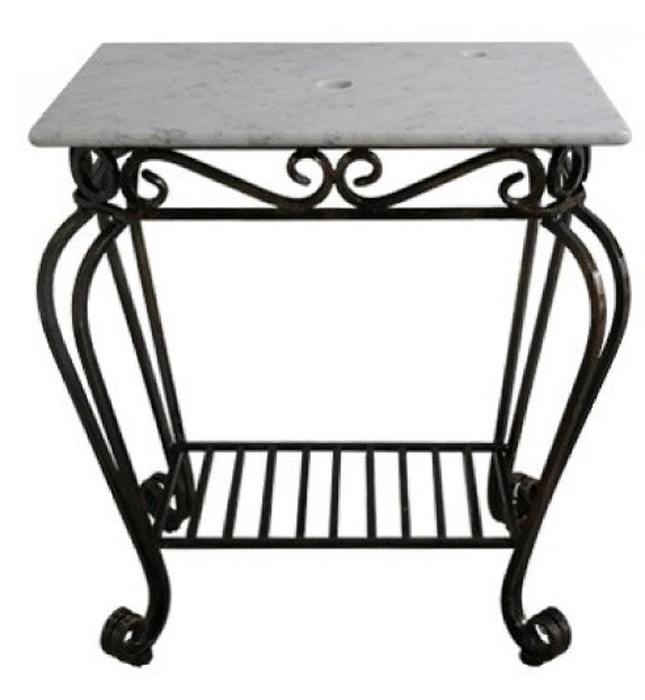 Bàn đá khung sắt đặt chậu lavabo Kanly FP04 