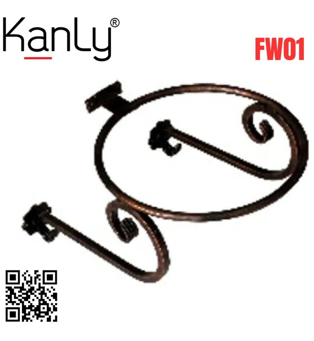 Khung sắt đặt chậu lavabo treo tường Kanly FW01 