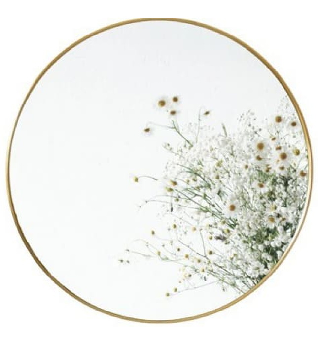 Gương soi tròn khung bằng đồng treo tường Kanly PK11.01