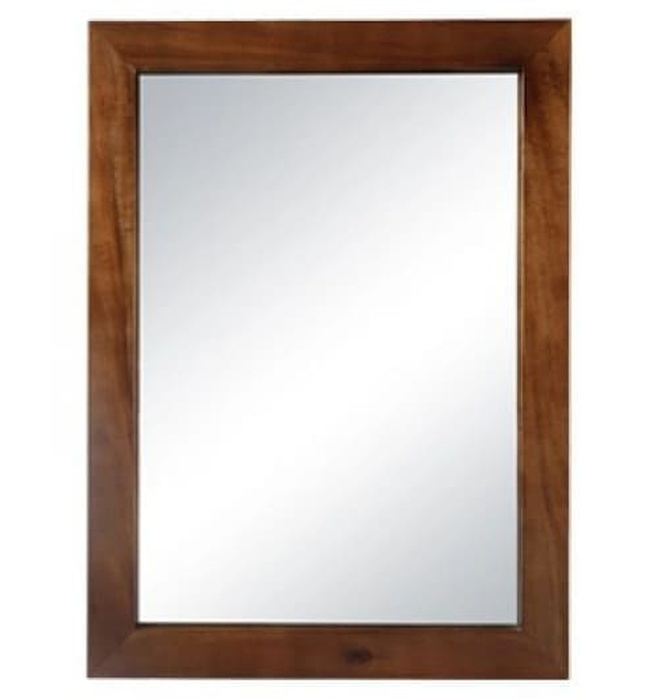 Gương soi tròn khung bằng gỗ treo tường Kanly PK21.01 