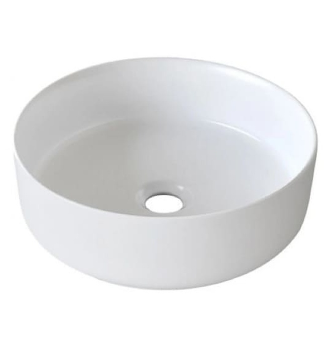 Chậu lavabo đặt bàn sứ tròn màu trắng Kanly SU523 