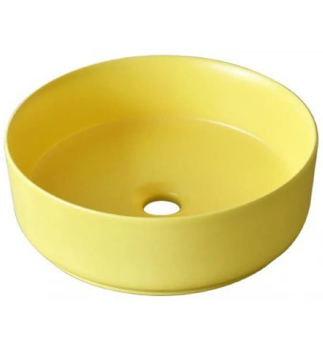 Chậu lavabo đặt bàn sứ tròn màu hồng Kanly SU520 