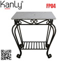 Bàn đá khung sắt đặt chậu lavabo Kanly FP04 