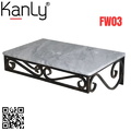 Bàn đá khung sắt đặt chậu lavabo treo tường Kanly FW03