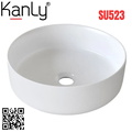 Chậu lavabo đặt bàn sứ tròn màu trắng Kanly SU523 