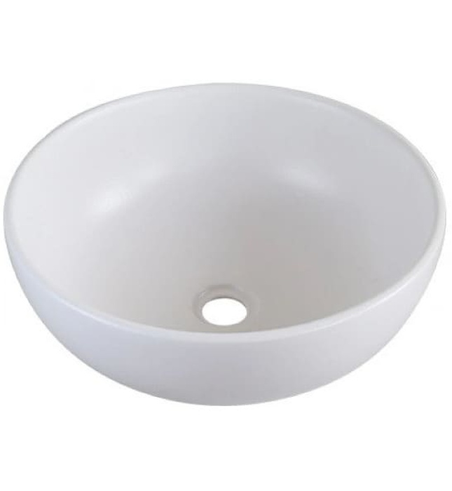 Chậu lavabo đặt bàn sứ tròn màu trắng Kanly SU513 