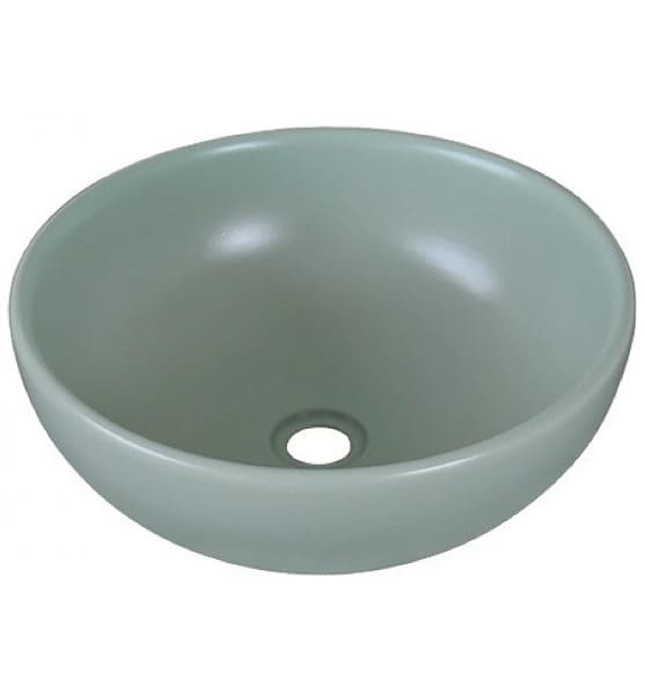 Chậu lavabo đặt bàn sứ tròn màu xanh ngọc Kanly SU516 