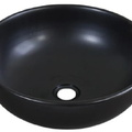Chậu lavabo đặt bàn sứ tròn màu đen Kanly SU512 