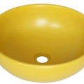 Chậu lavabo đặt bàn sứ tròn màu vàng Kanly SU514 