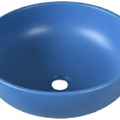 Chậu lavabo đặt bàn sứ tròn màu xanh dương Kanly SU515 