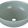 Chậu lavabo đặt bàn sứ tròn màu xanh ngọc Kanly SU516 